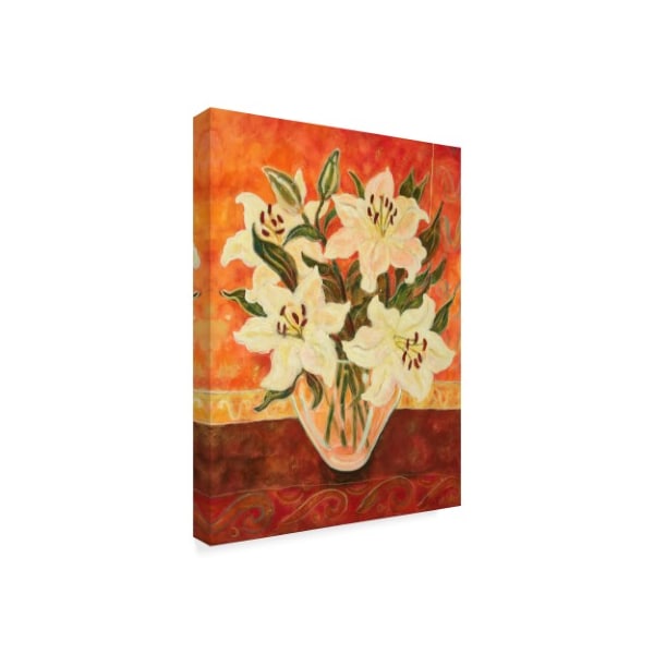 Lorraine Platt 'Vase Of Lilies' Canvas Art,18x24